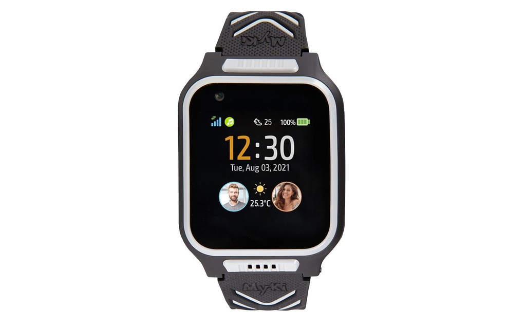 MyKi Smartwatch Montre GPS pour enfants MyKi 4 Noir/gris avec carte SIM