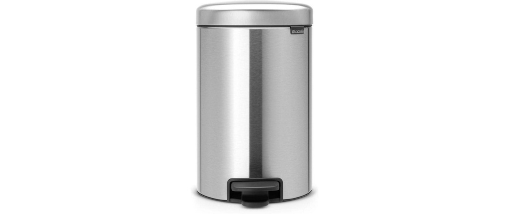 Brabantia Poubelle à pédale NewIcon 12 l, Matt Steel