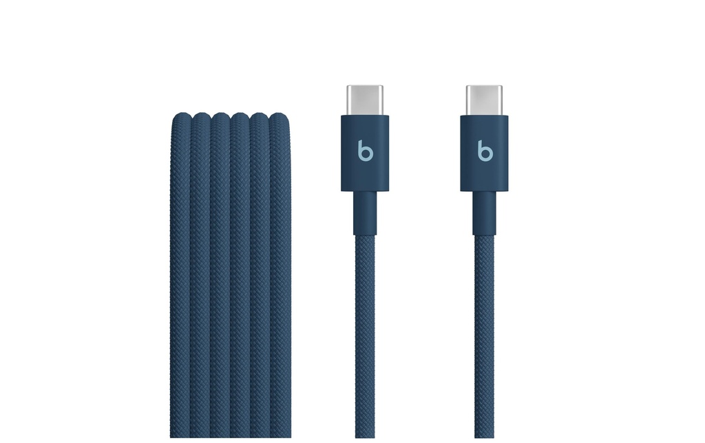 Apple Beats Câble USB-C vers USB-C tissé, bleu, 60W, 1.5 m
