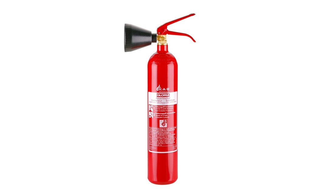 Gloria Extincteurs CO2 Classe de feu B, 2 kg