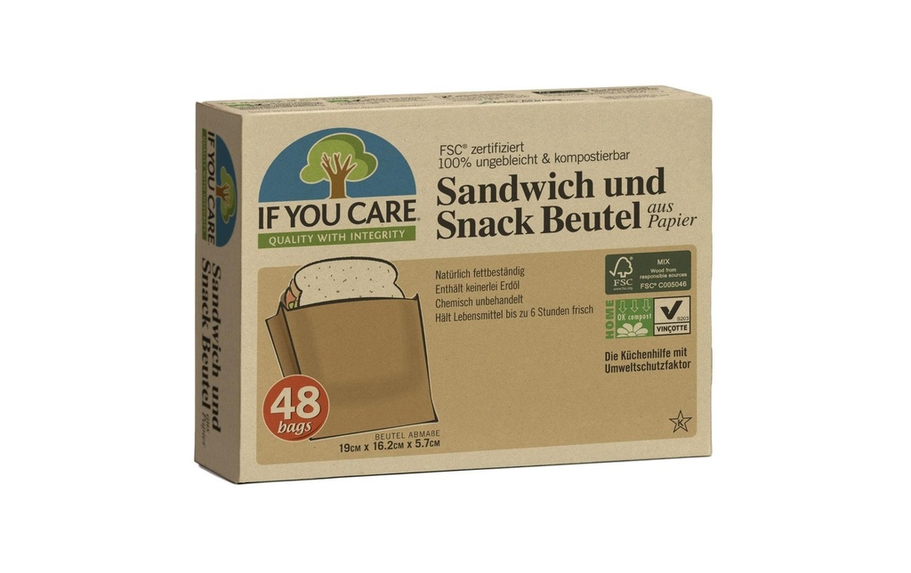 if you care Sac à sandwich 48 Pièce/s