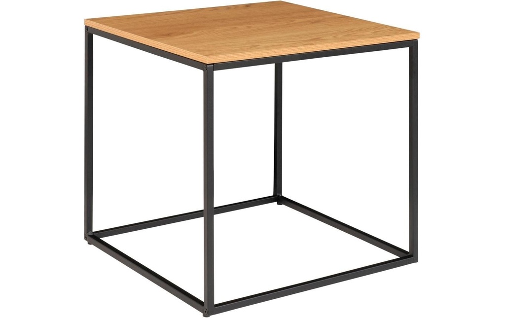 House Nordic Table d'appoint Vita 45 x 45 cm, Noir/Nature