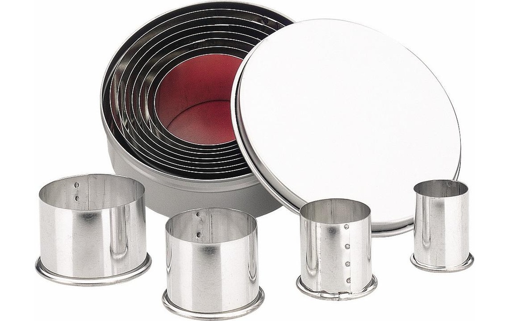 Ibili Emporte-pièce pour biscuits rond en 11 tailles Non