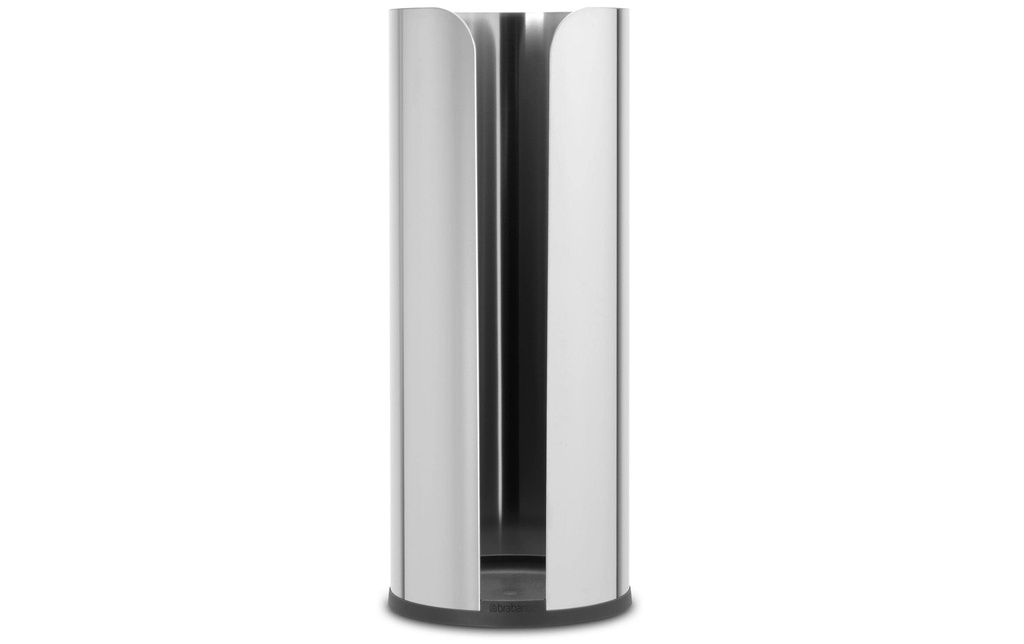 Brabantia Porte-rouleau pour papier toilette ReNew pour 3 rouleaux, Argenté