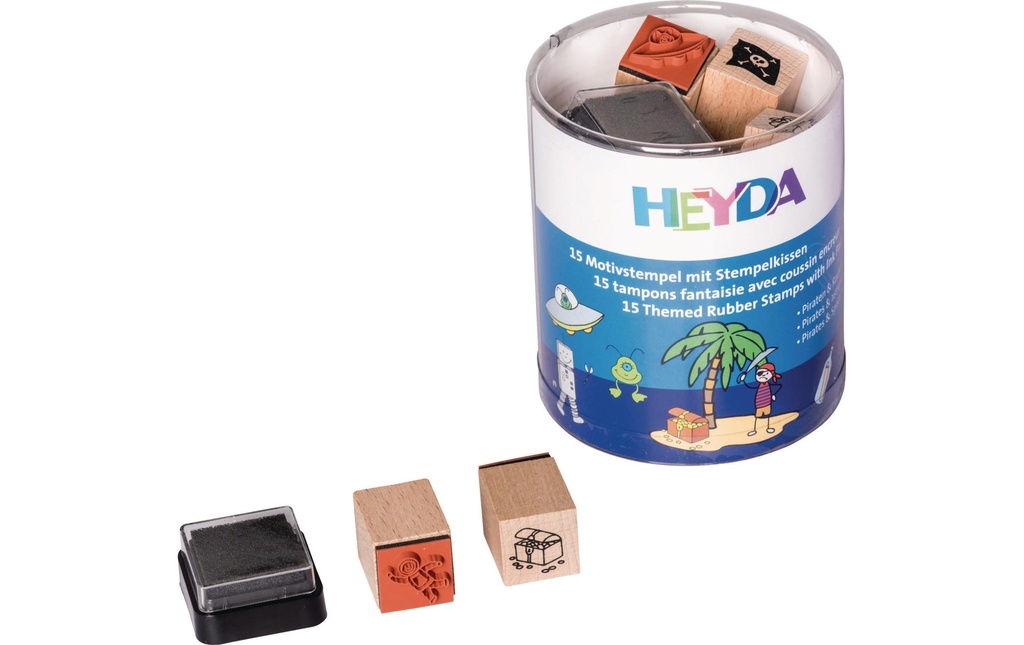 Heyda Set de tampons Pirates et espace