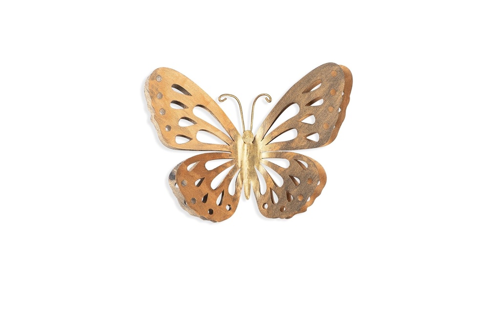 Wallxpert Décoration de mur Papillon 32 x 29 cm