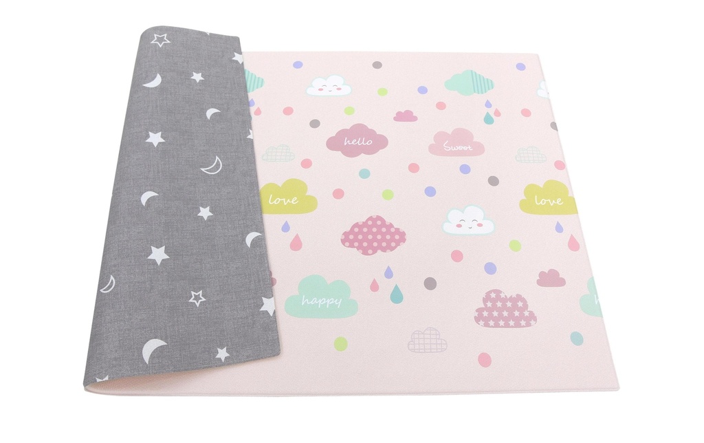 BABY CARE Tapis de jeu Happy Clouds, 185 x 125 cm