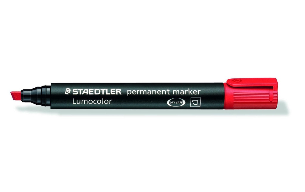 Staedtler Marqueur indélébile Lumocolor 350 Rouge, permanent