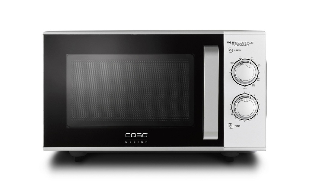 Caso Four à micro-ondes grill MG 25 Ecostyle Ceramic Noir/Argenté
