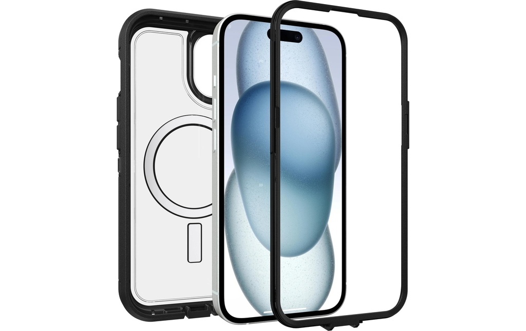 Otterbox Defender XT pour iPhone 16e/15/14/13 Transparent/Noir