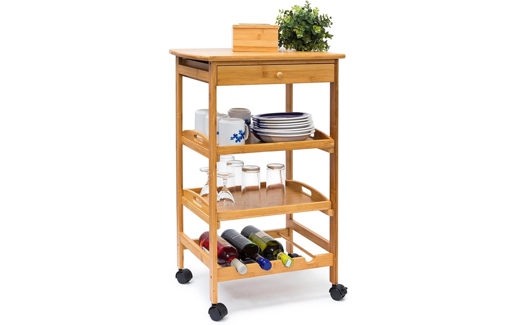 relaxdays Chariot de cuisine James 80.5 x 50 x 37 cm