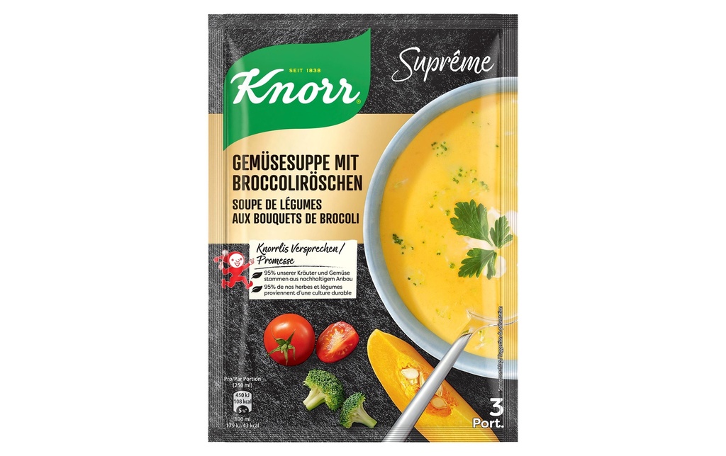 Knorr Suprême Soupe de légumes aux bouquets de brocoli 81 g
