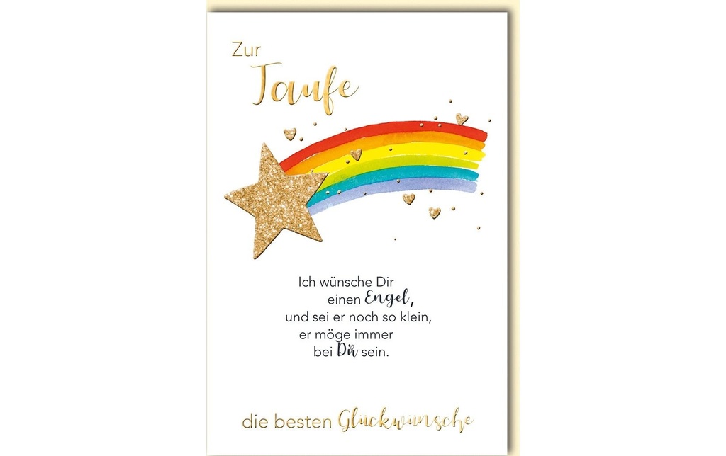 Braun + Company Carte de félicitations pour le baptême 11.5 x 17 cm, enveloppe incluse