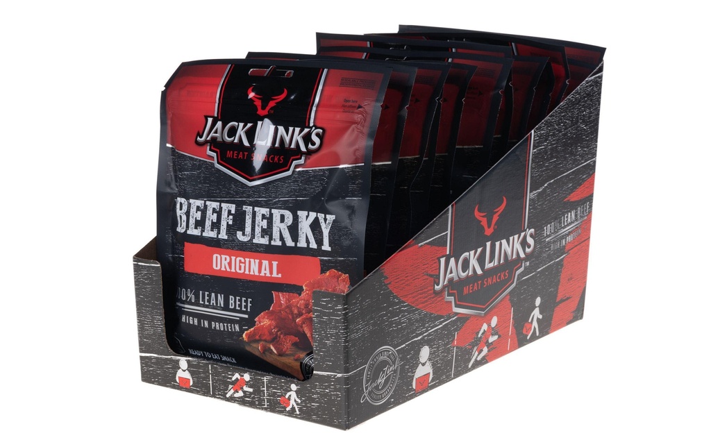 Jack Link's Collation à la viande Beef Jerky Original 12 x 60 g