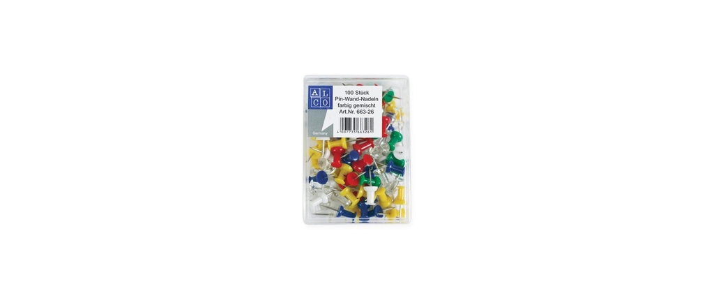 Alco Punaise 2.2 cm, 100 pièces