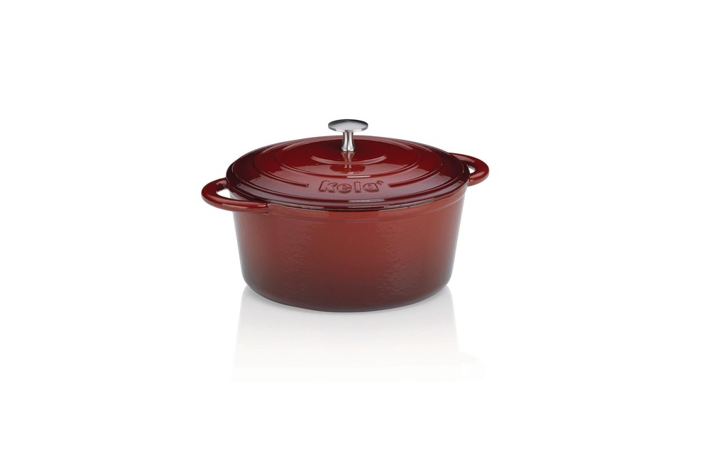 Kela Rôtisseur Calido rond 24 cm, Rouge