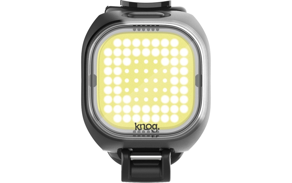 knog. Lampe de vélo Blinder Mini Square Lampe frontale, noire
