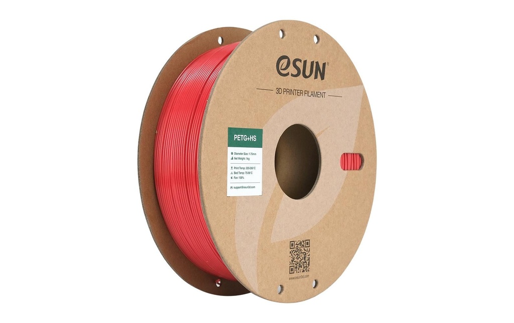 eSun Filament PETG+ HS Rouge 1.75 mm 1 kg