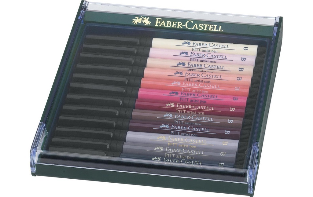 Faber-Castell Crayon à encre de Chine Pitt Artist Lot de 12