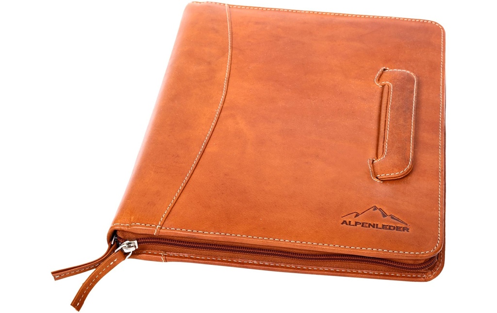 Alpenleder Serviette de conférence  Porte-documents Cuir – cognac