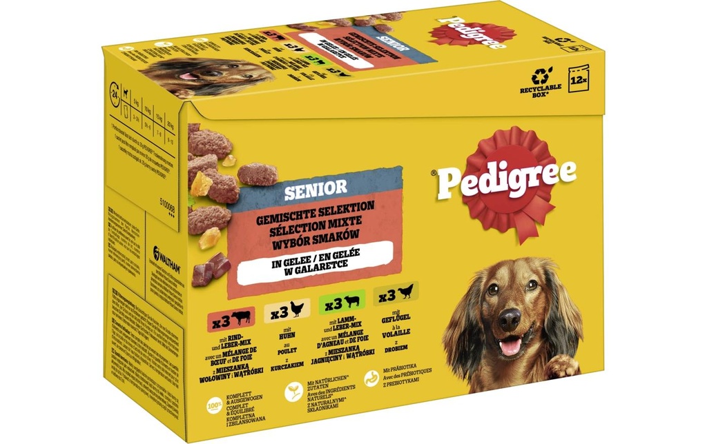 Pedigree Alimentation humide Senior en gelée, 12 x 100 g