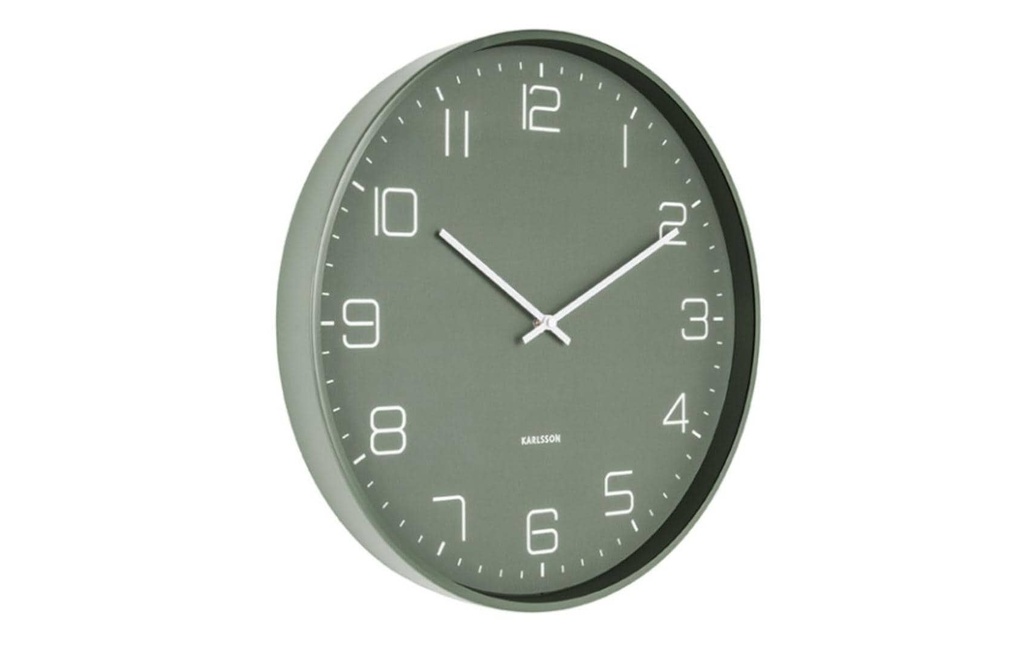 KARLSSON Horloge murale Lofty Ø 40 cm, Vert