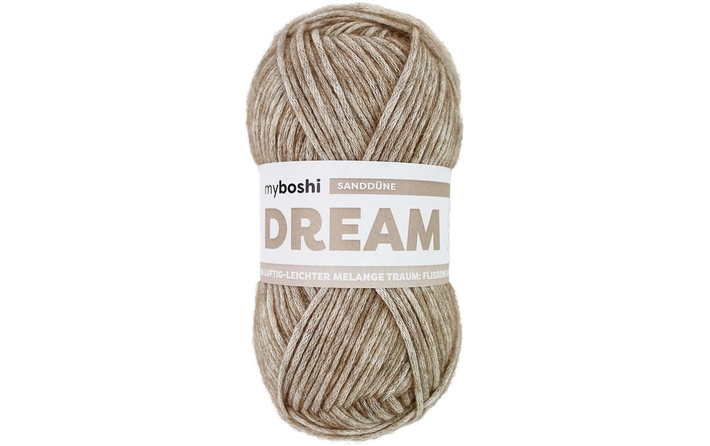 myBoshi Laine Dune de sable de rêve Marron clair chiné