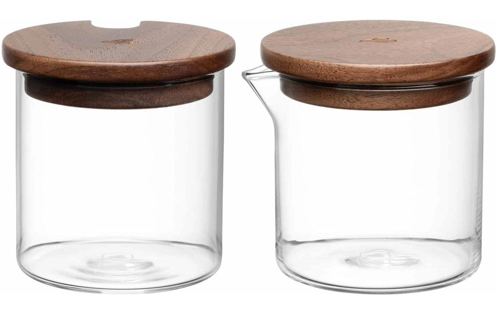 LEONARDO Sucrier Novo 4 pièces, brun/transparent