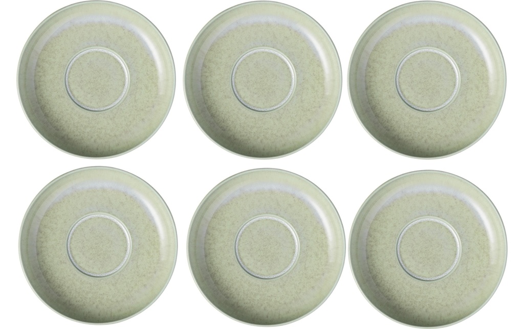 Villeroy & Boch Soucoupe Perlemor Alga 6 Pièce/s, Vert