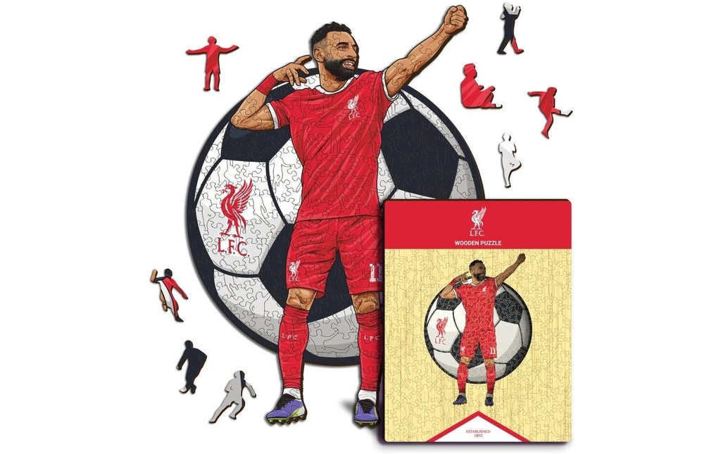 Iconic Puzzle Puzzle en bois Mohamed Salah Nouveau S, 150 pièces