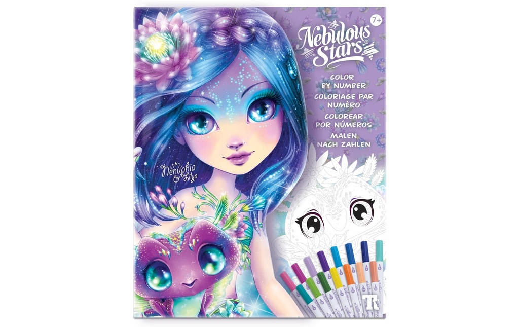 Sombo Set de livres couleur par numéro Nenuphia