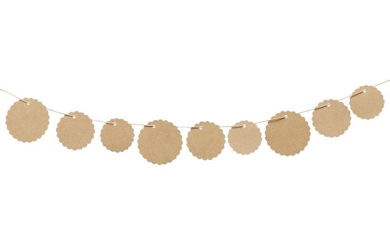 HobbyFun Étiquette pour cadeau rond, 30 pièces