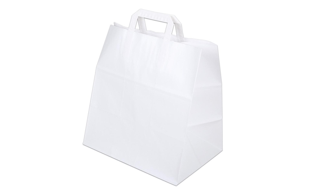 ELCO Sachet cadeau avec anse plate 32 x 22 x 30 cm 50 Pièce/s, Blanc