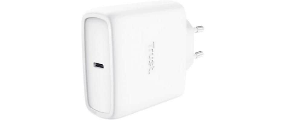 Trust Chargeur mural USB Maxo USB-C-GaN 65 W Blanc