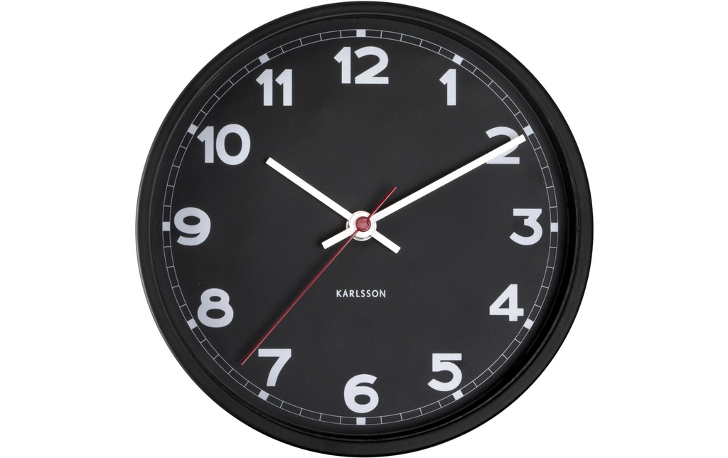 KARLSSON Horloge murale New Classic Small 20 cm, Noir