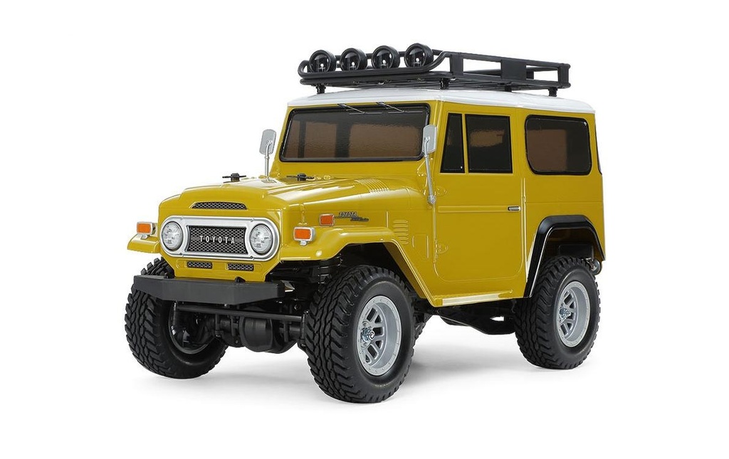 Tamiya Scale Crawler Toyota Land Cruiser 40 CC-02 Jaune, kit de construction, 1:10