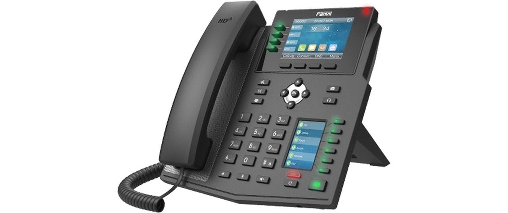 Fanvil Téléphone de bureau X5U V2 Noir