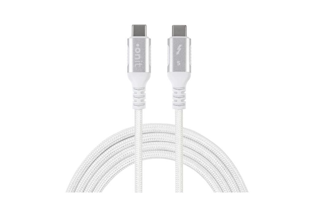onit Câble Thunderbolt 5 240 W, USB-C - USB-C, 0.5 m, Blanc