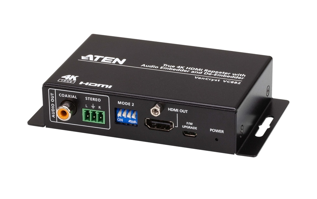 Aten VC882 Répéteur HDMI True 4K intégration et extraction audio