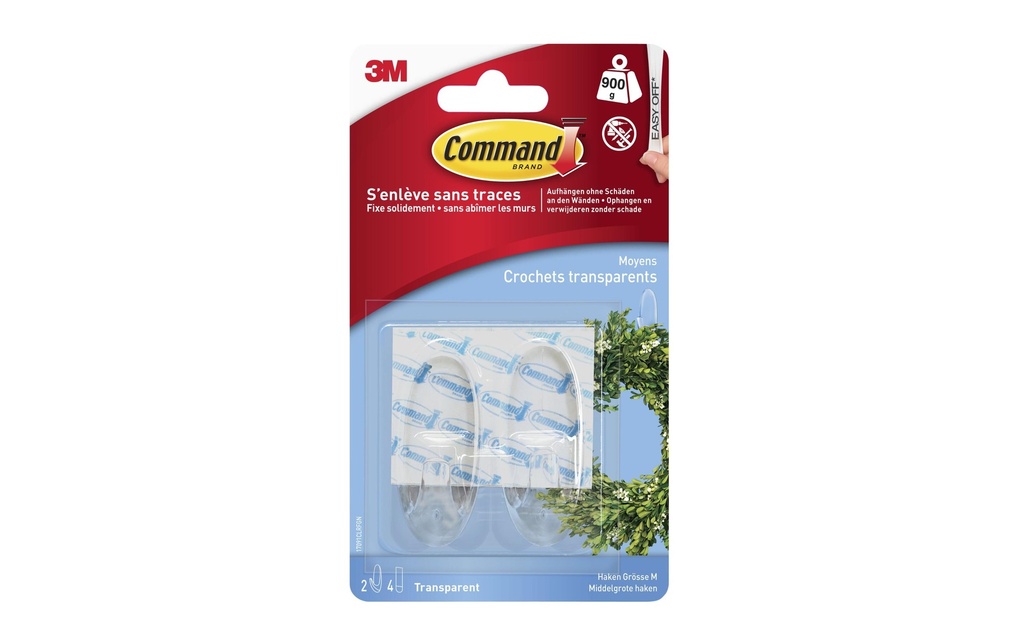 Command Crochet Command M Transparent, 0.9 kg