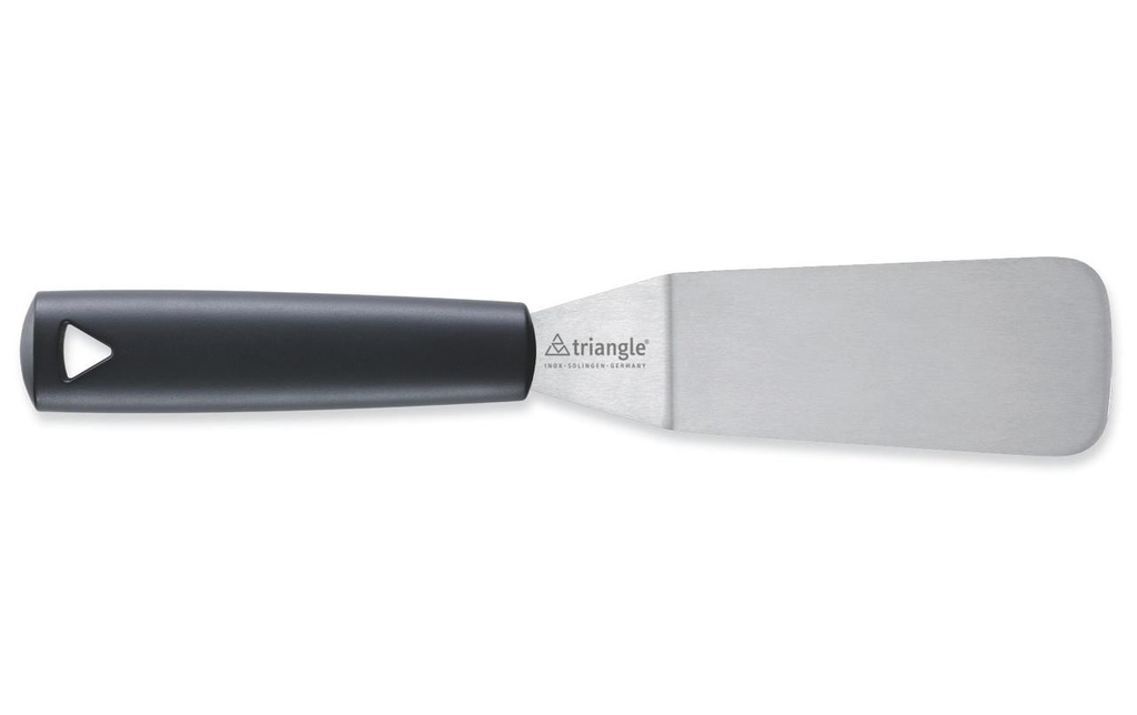 triangle Spatule avec angle coudé 12 cm, Noir/Argenté