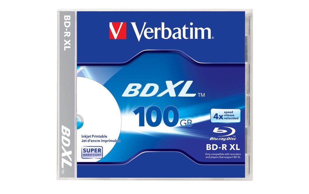 Verbatim BD-R 43790 100 GB, boîte à bijoux (1 Pièce/s)