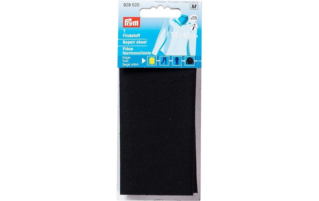 Prym Matériel de mise à jour noir, 12 x 45 cm