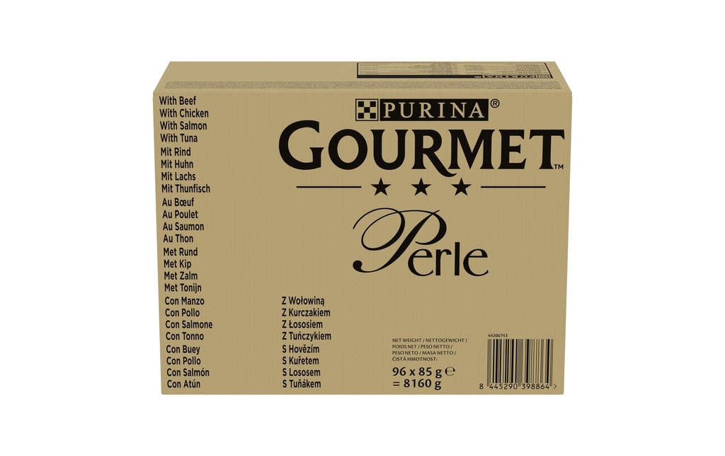 Purina Gourmet Alimentation humide Gourmet Perle Sauce Viande & Poisson 96 x 85 g