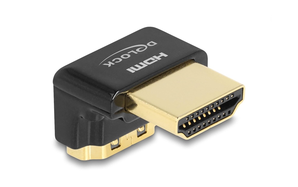 Delock Adaptateur 90° coudé vers le bas, 8K 60 Hz HDMI - HDMI