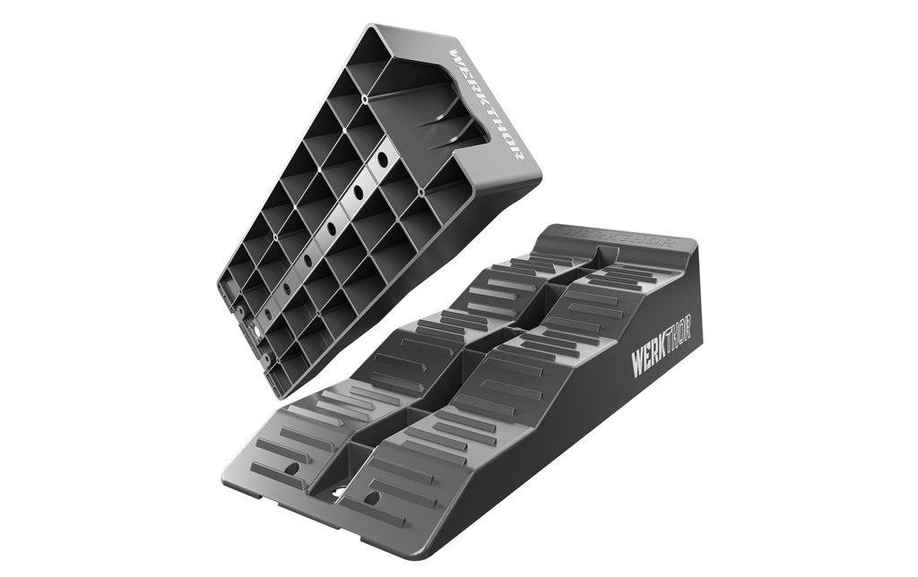 Werkthor Cales d'accès plates Lot de 2, gris