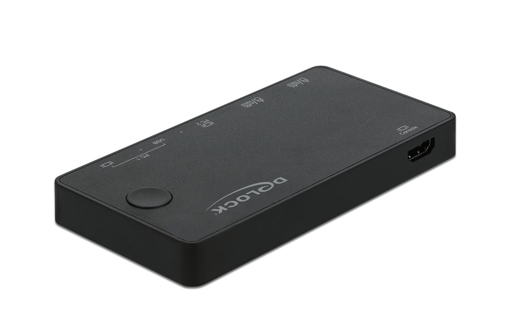 Delock Commutateur KVM 2 Port HDMI/USB-C 4K/60Hz