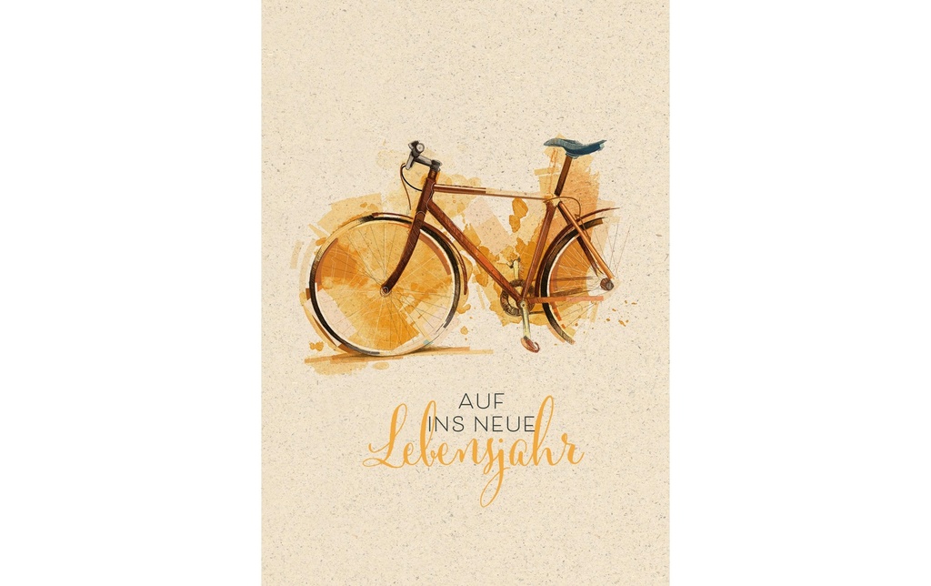 Natur Verlag Carte de félicitations Vélo 17.5 x 12.2 cm