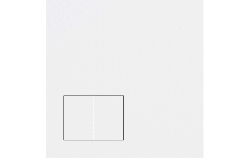 Rico Design Paper Poetry Essentials Carte à volet A5, extra-blanc