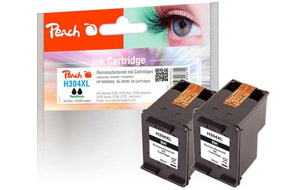 Peach Encre HP No. 304XL (N9K08AE) 2x Black